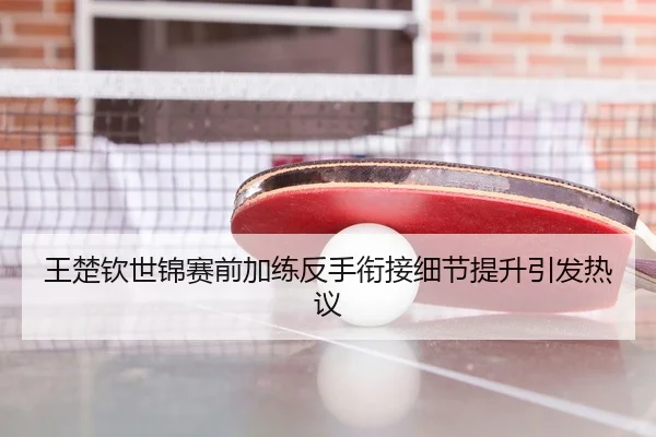 王楚钦世锦赛前加练反手衔接细节提升引发热议